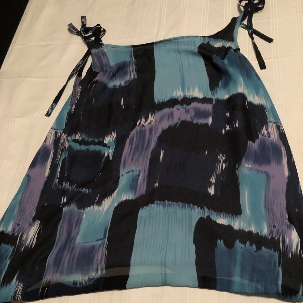 Together size 18 blue multicoloured camisole. Simple but elegant - new